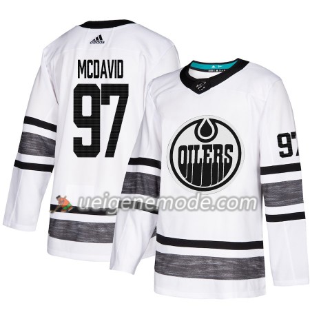 Herren Eishockey Edmonton Oilers Trikot Connor McDavid 97 2019 All-Star Adidas Weiß Authentic